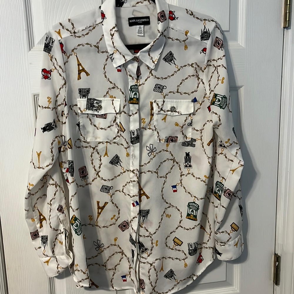 Beautiful Parisian Karl Lagerfeld Top